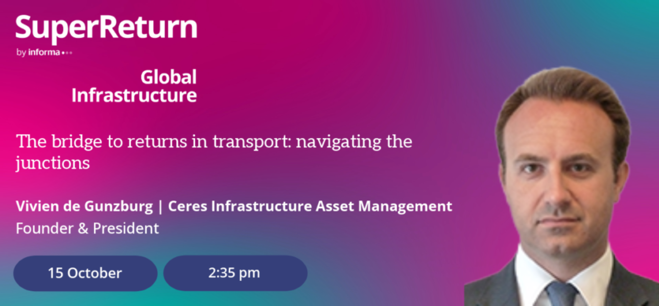 Ceres - SuperReturn Global Infrastructure Conf London - Speaker Card Vivien de Gunzburg - October 15 2026