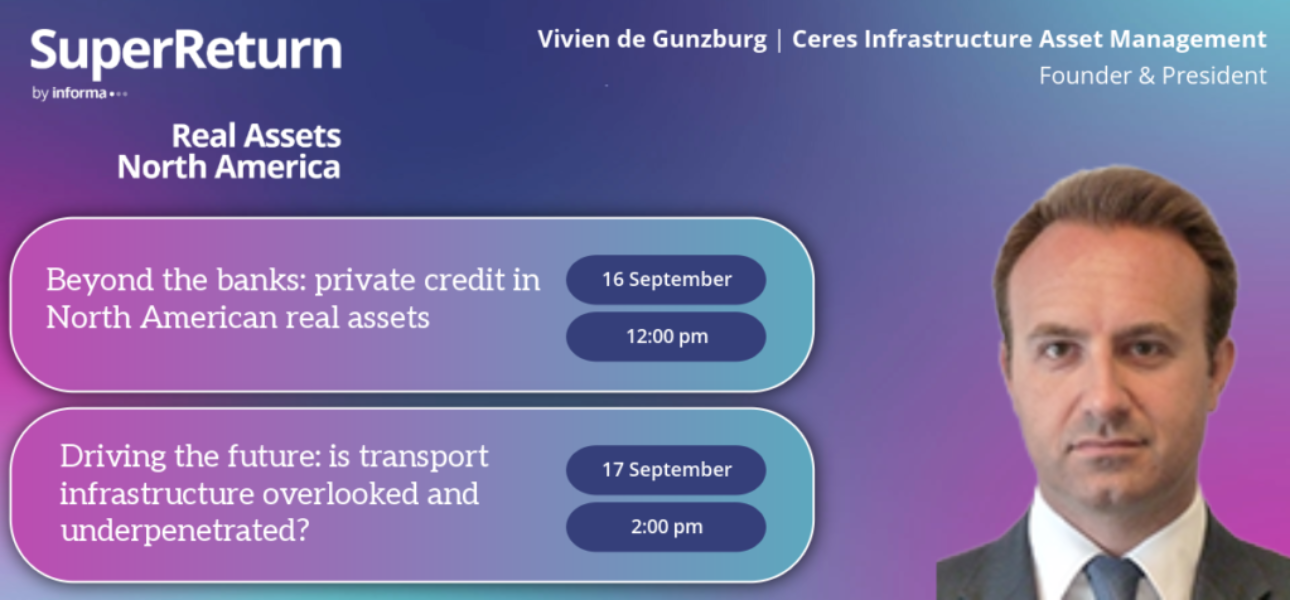Ceres - SuperReturns Real Assets Conf Houston - Speaker Card Vivien de Gunzburg 2 Panels - Sept 16-17 2026